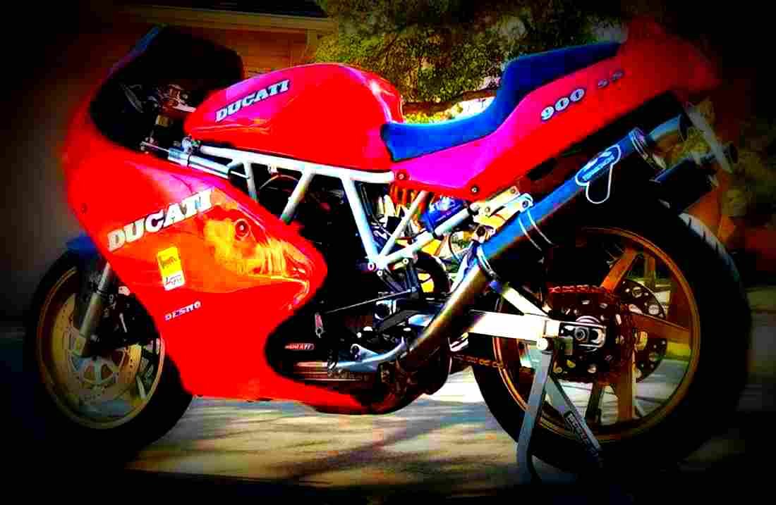 Ducati 900 Monster M 1994 4 motorbike A4 Photo Print