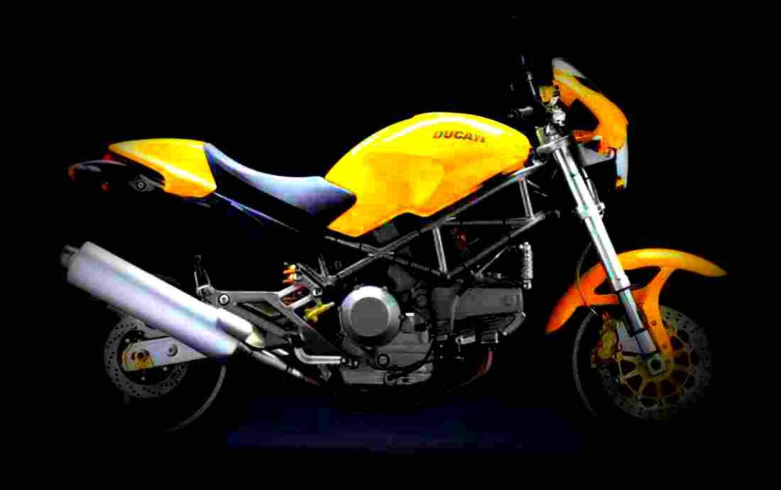 Ducati 900 Monster M 1995 6 motorbike A4 Photo Print