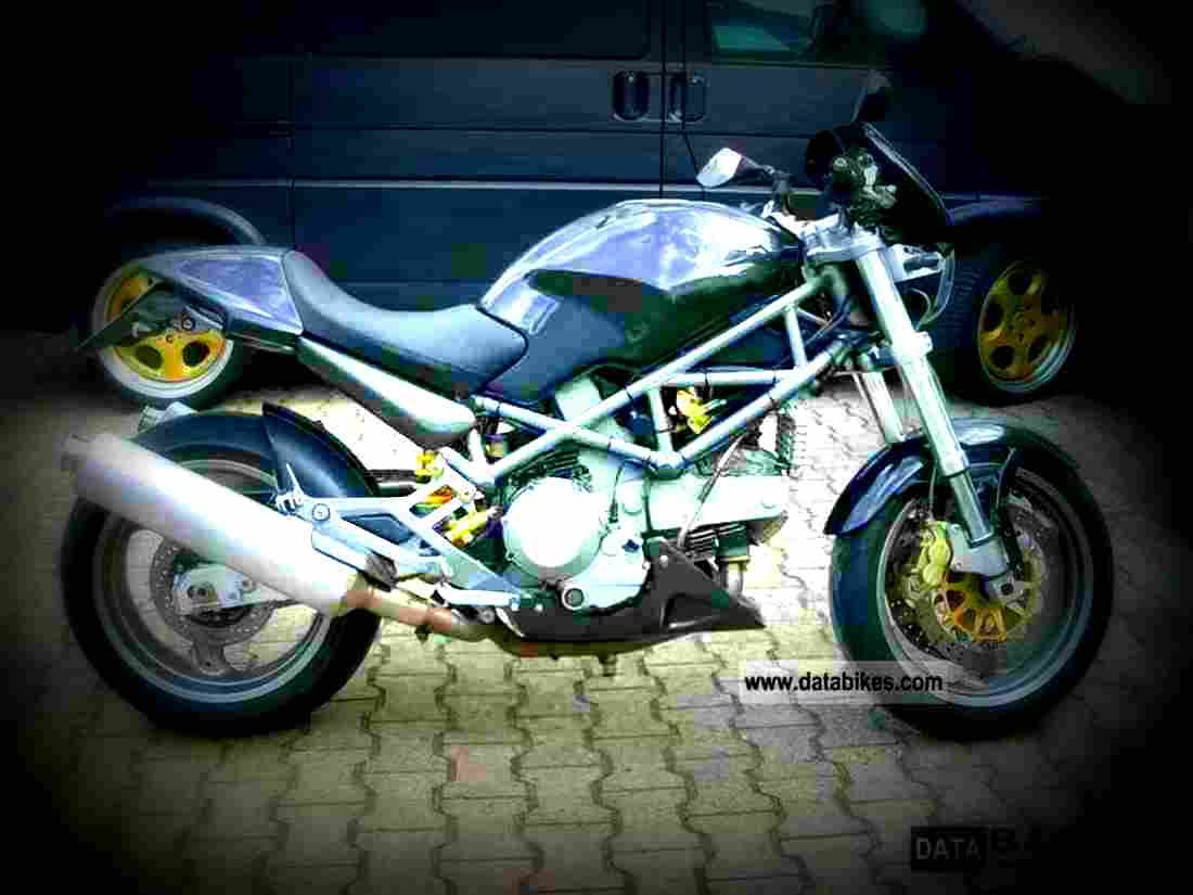 Ducati 900 Monster i.e. Dark 2002 2 motorbike A4 Photo Print