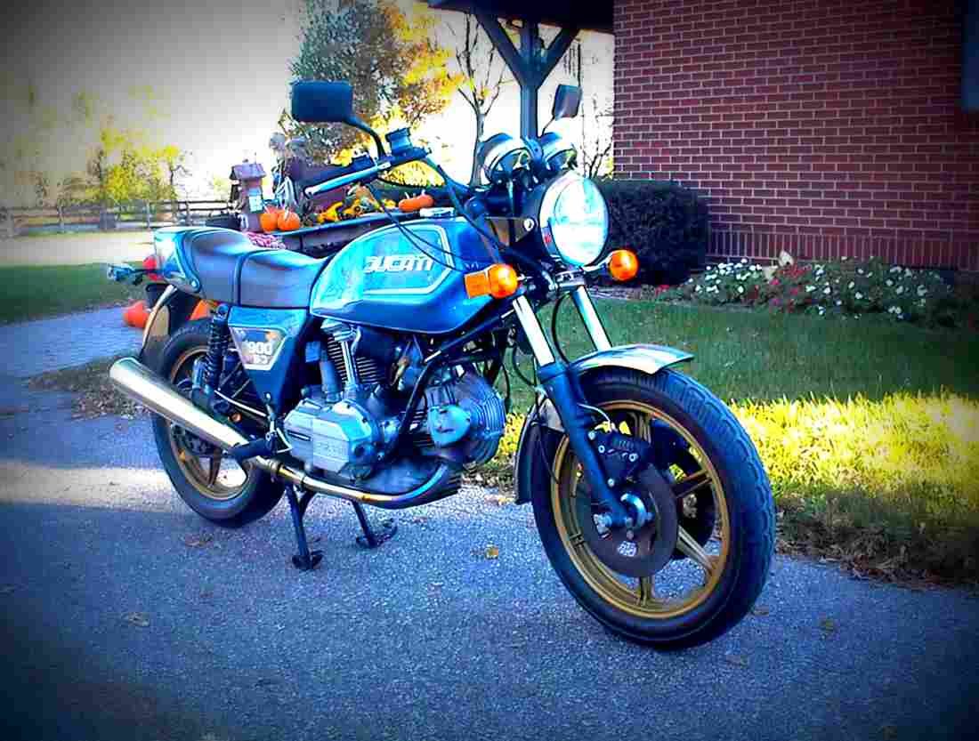 Ducati 900 SD Darmah 1977 2 motorbike A4 Photo Print