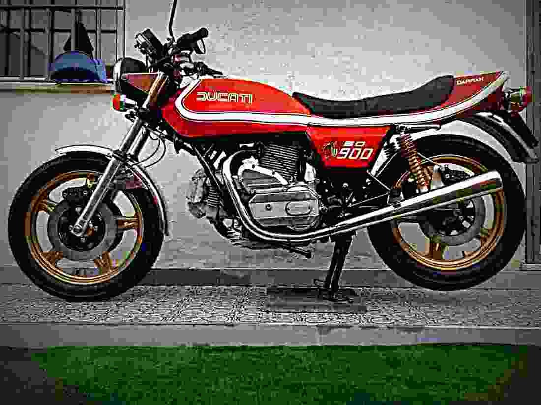 Ducati 900 SD Darmah 1978 4 motorbike A4 Photo Print