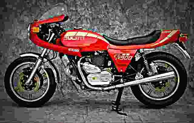 Ducati 900 SD Darmah 1980 4 motorbike A4 Photo Print