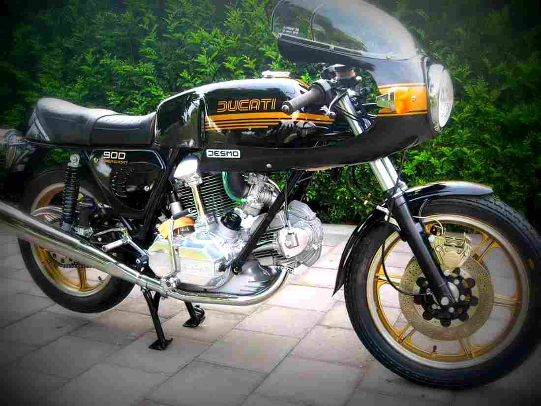 Ducati 900 SD Darmah 1981 4 motorbike A4 Photo Print