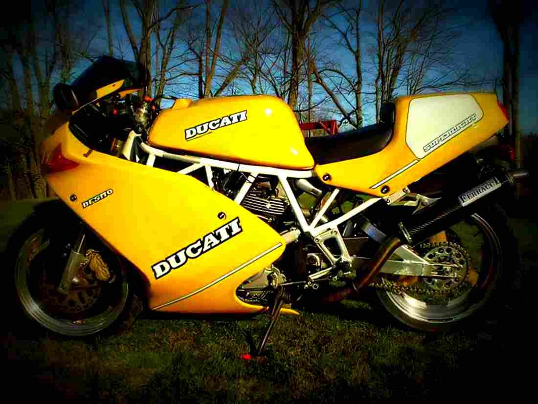 Ducati 900 SL Superlight 1996 3 motorbike A4 Photo Print