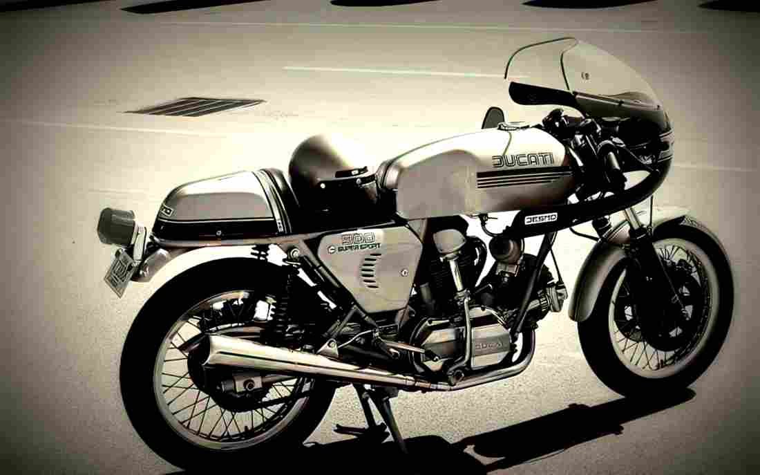 Ducati 900 SS 1976 6 motorbike A4 Photo Print