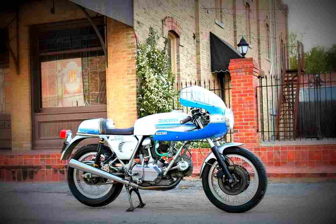 Ducati 900 SS 1977 5 motorbike A4 Photo Print