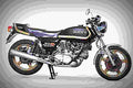 Ducati 900 SS 1980 3 motorbike A4 Photo Print