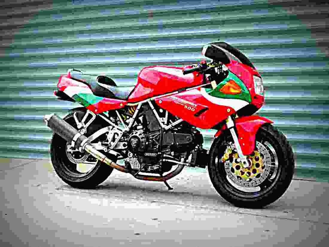 Ducati 900 SS 1993 4 motorbike A4 Photo Print