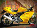 Ducati 900 SS 1997 5 motorbike A4 Photo Print