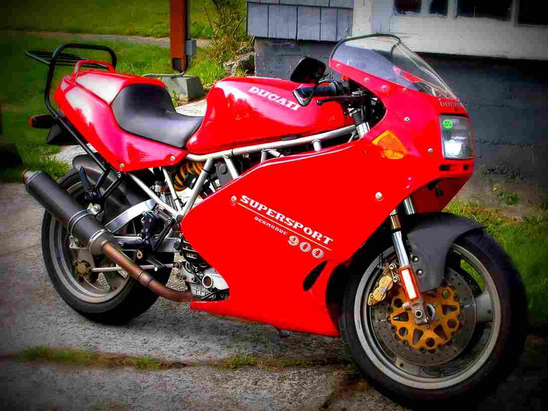 Ducati 900 SS C 1995 2 motorbike A4 Photo Print