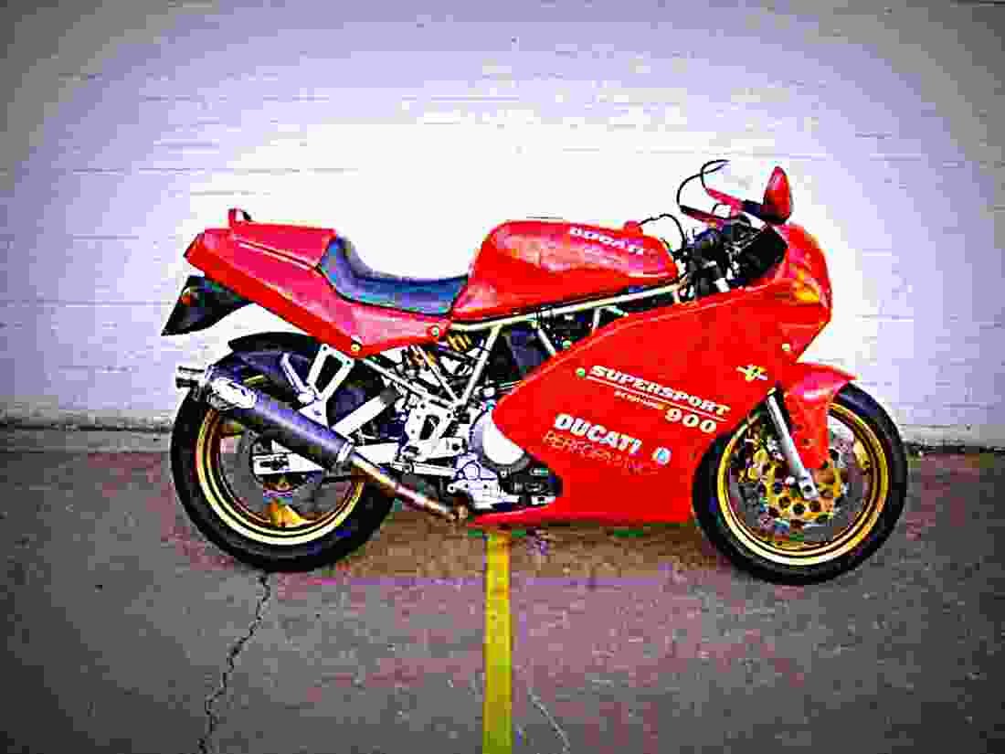 Ducati 900 SS Hailwood Replica 1981 4 motorbike A4 Photo Print