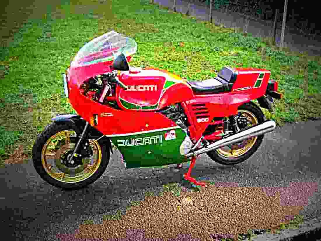 Ducati 900 SS Hailwood Replica 1984 3 motorbike A4 Photo Print