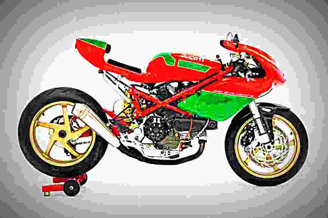 Ducati 900 SS Hailwood Replica 1984 6 motorbike A4 Photo Print