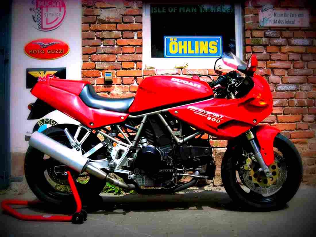Ducati 900 SS Nuda 2001 5 motorbike A4 Photo Print