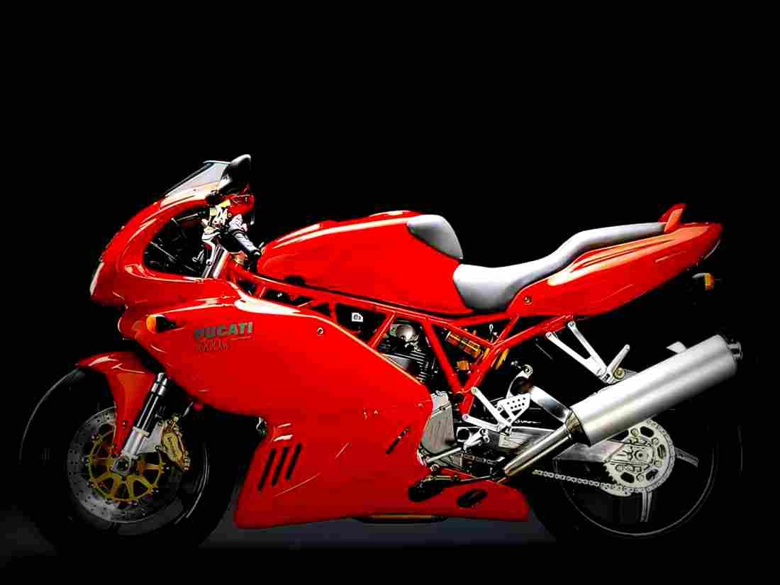Ducati 900 SS Supersport 2000 2 motorbike A4 Photo Print