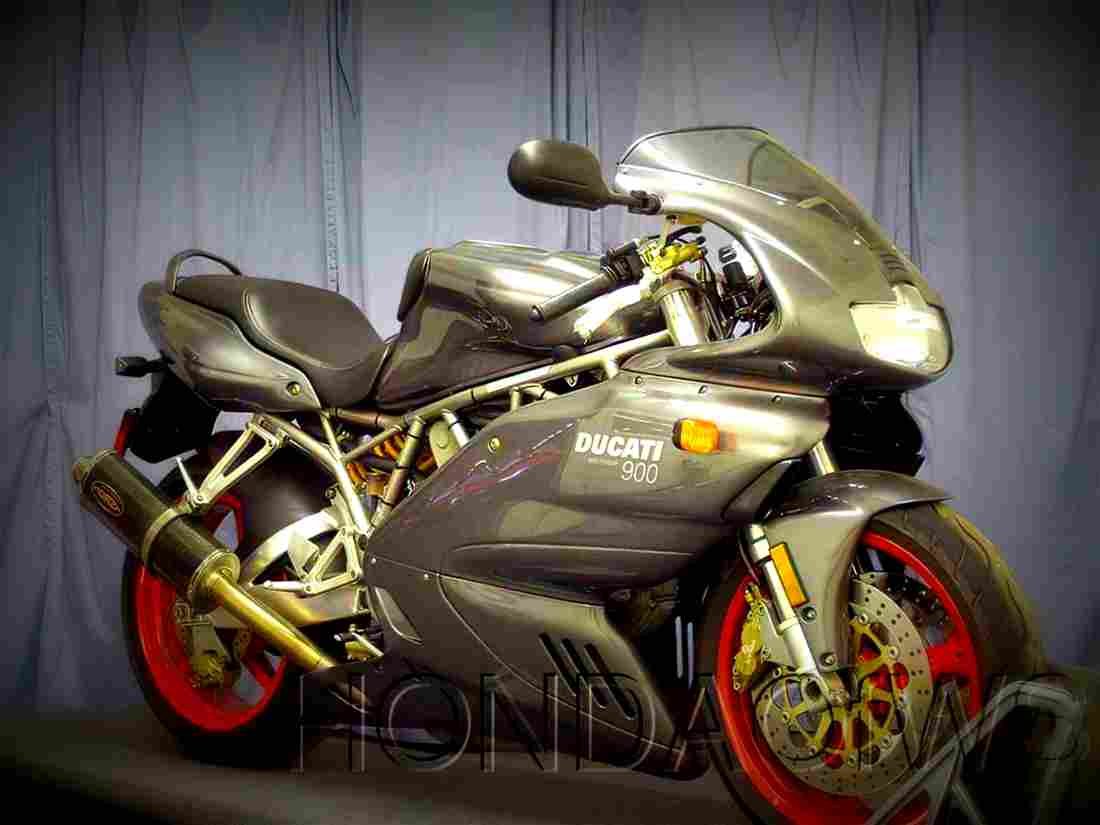 Ducati 900 Sport 2002 3 motorbike A4 Photo Print