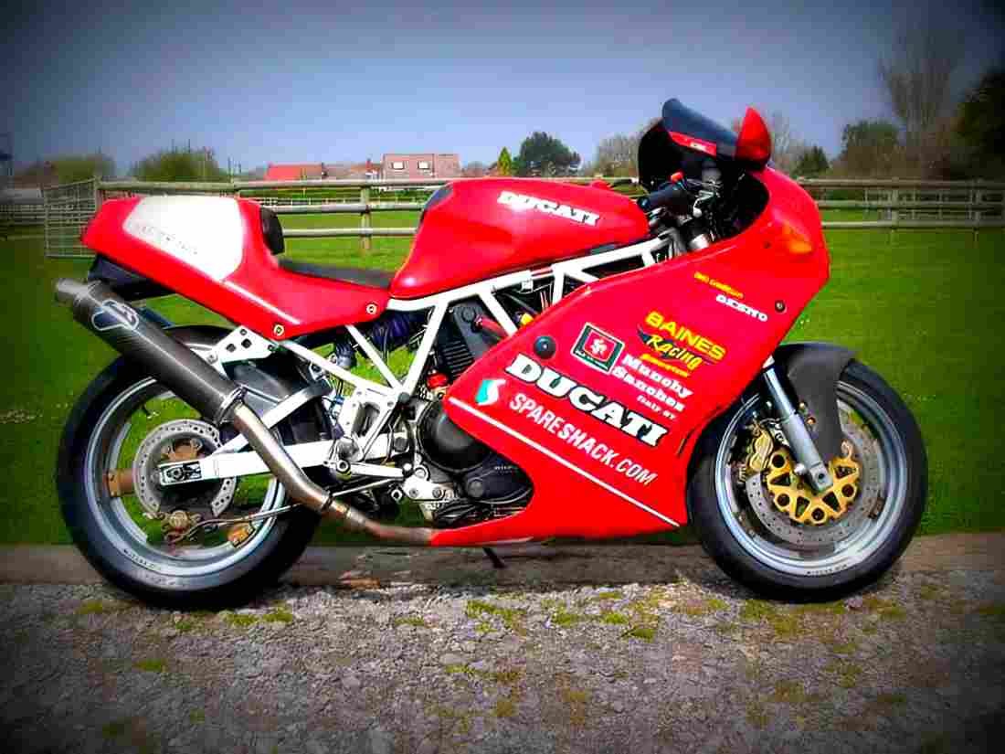 Ducati 900 Superlight 1993 2 motorbike A4 Photo Print