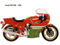 Ducati 900MHR 1980 motorbike A4 Photo Print