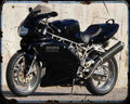 Ducati 900Ss 01 Motorbike Vintage Aged A4 Photo Print