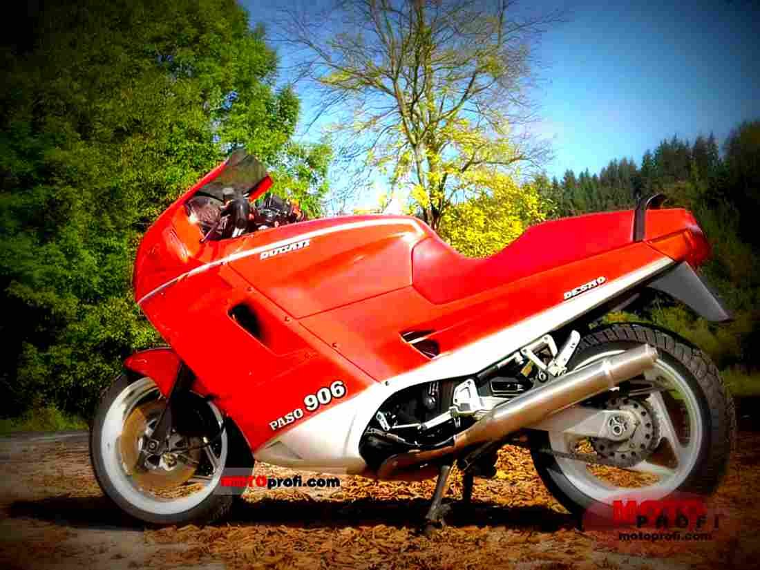 Ducati 906 Paso 1989 2 motorbike A4 Photo Print
