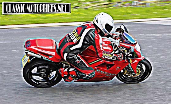 Ducati 916 10 motorbike A4 Photo Print
