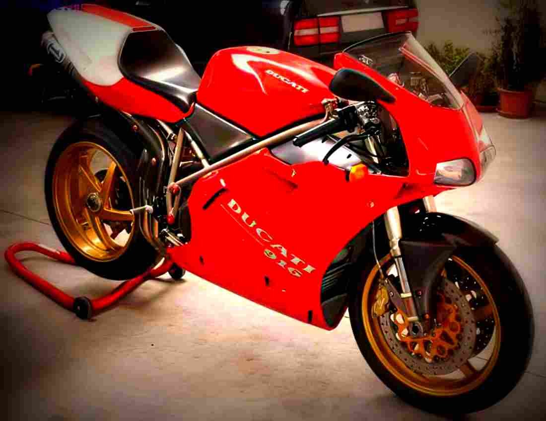 Ducati 916 SP 1997 6 motorbike A4 Photo Print