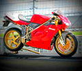 Ducati 916 SPS 1998 4 motorbike A4 Photo Print