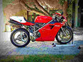 Ducati 916 SPS 1998 6 motorbike A4 Photo Print