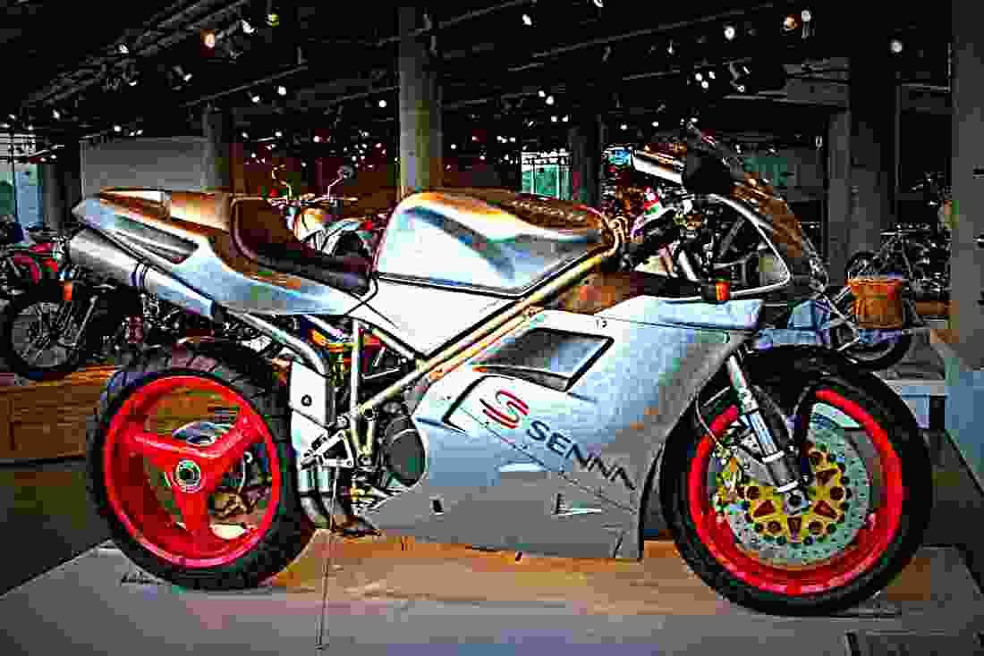 Ducati 916 Senna 1997 6 motorbike A4 Photo Print