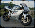 Ducati 916 Senna2 4 Motorbike Vintage Aged A4 Photo Print