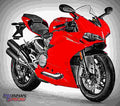 Ducati 959 Panigale 2018 1 motorbike A4 Photo Print
