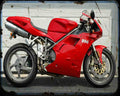 Ducati 996 01 1 Motorbike Vintage Aged A4 Photo Print