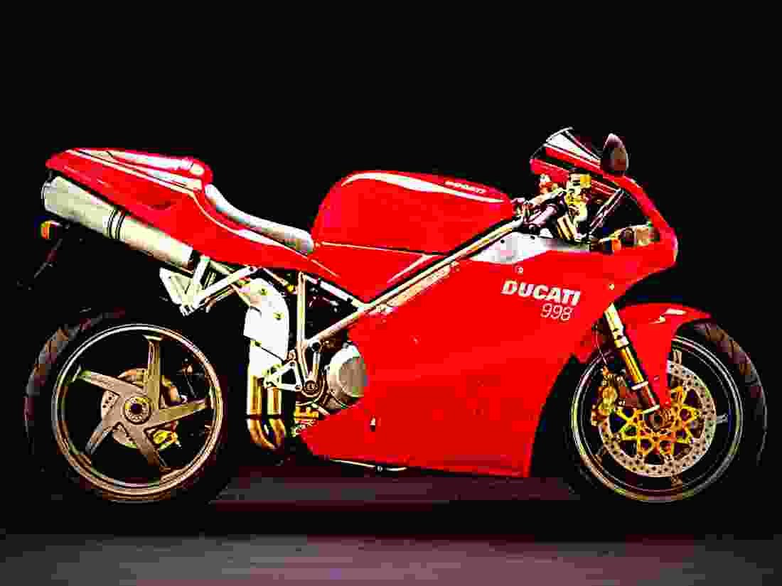 Ducati 996 S 2001 4 motorbike A4 Photo Print
