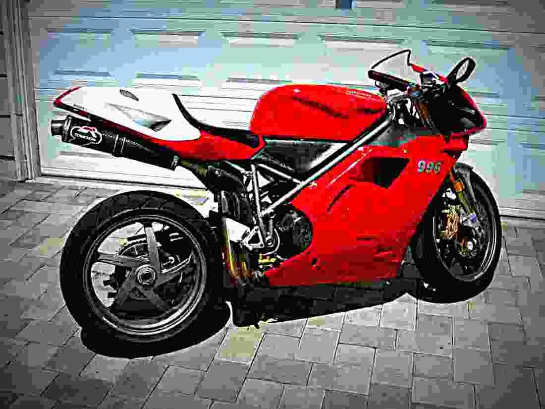 Ducati 996 SPS 2000 5 motorbike A4 Photo Print