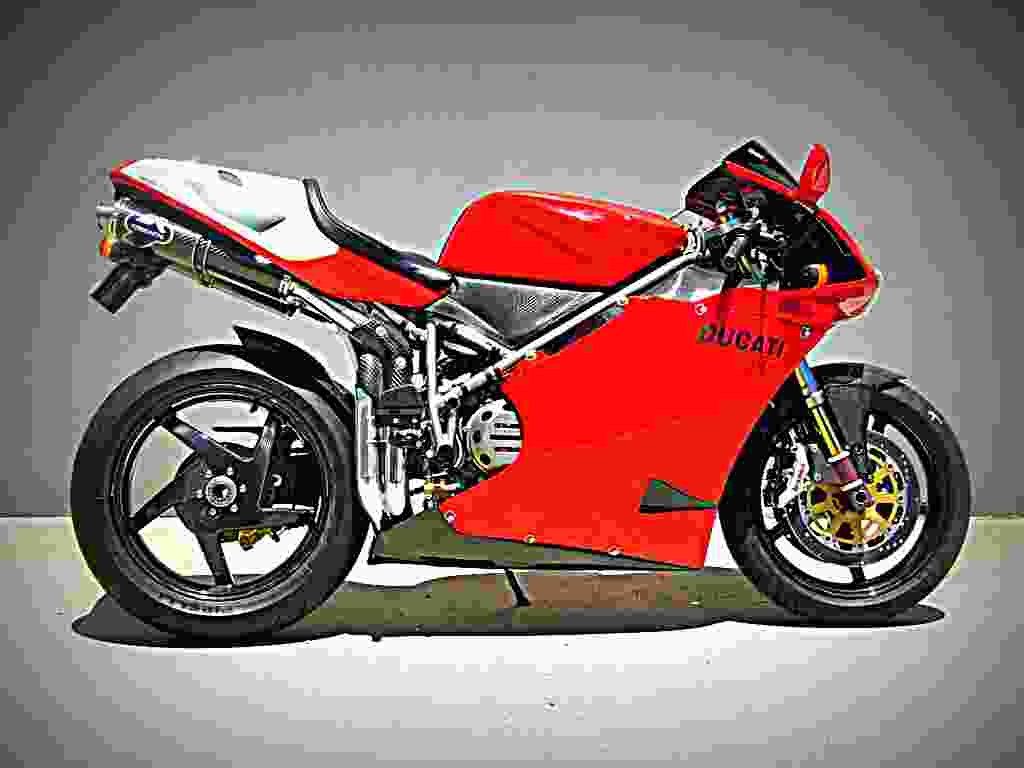 Ducati 998 2003 1 motorbike A4 Photo Print