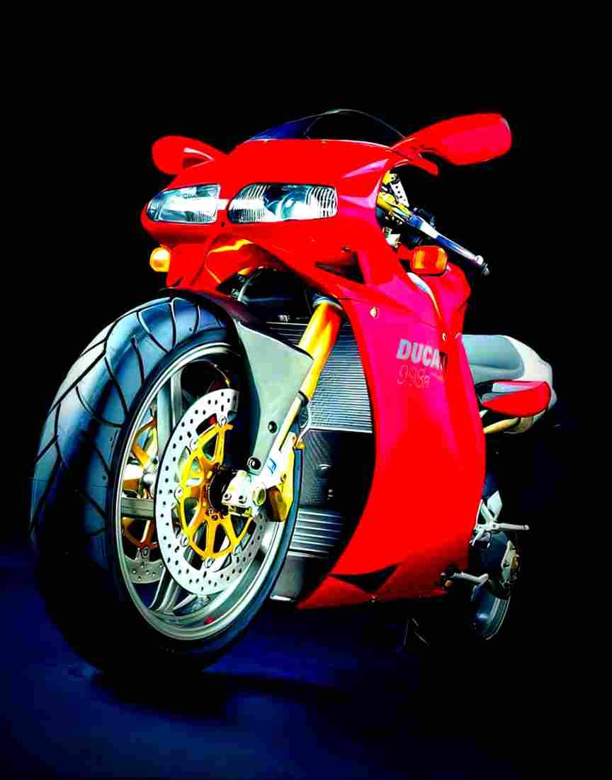 Ducati 998 R 2002 3 motorbike A4 Photo Print