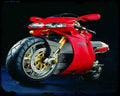 Ducati 998R 02 Motorbike Vintage Aged A4 Photo Print