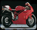 Ducati 999R 05 2 Motorbike Vintage Aged A4 Photo Print