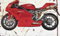 Ducati 999S 2003 Aged Vintage A4 Photo Print