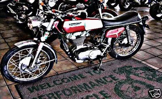 Ducati Desmo motorbike A4 Photo Print