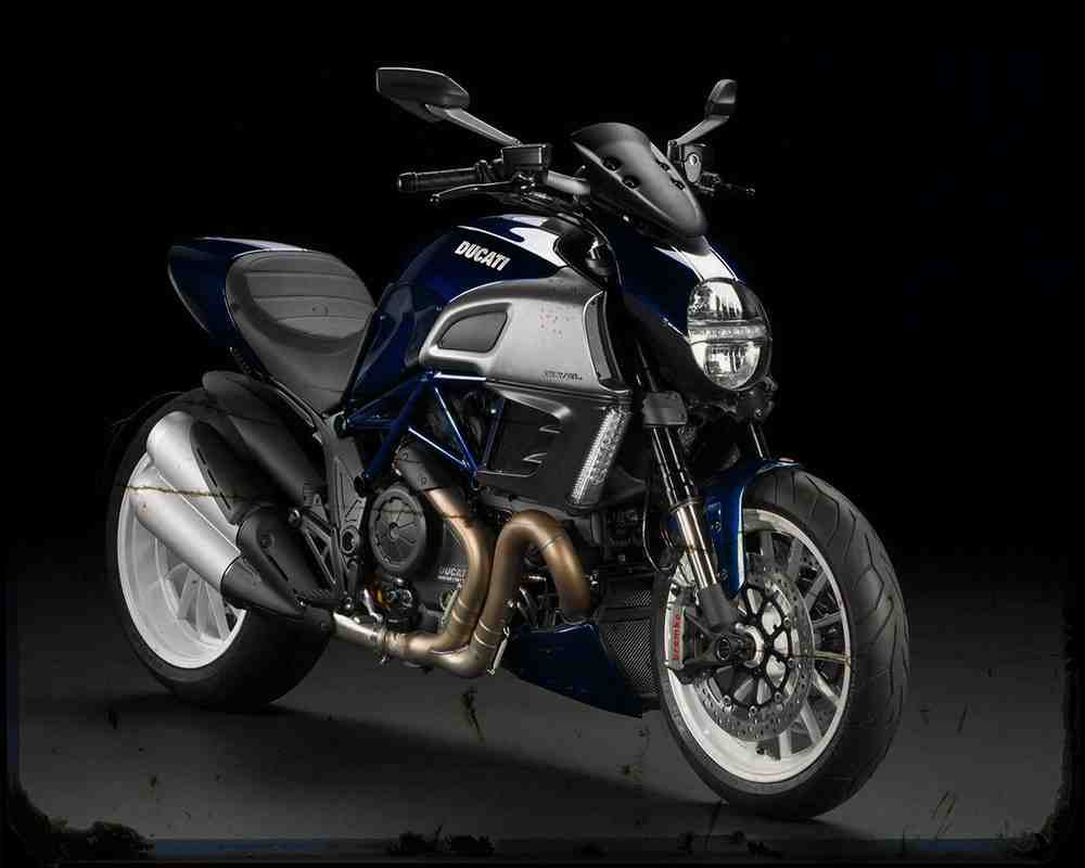 Ducati Diavel 13 2 Motorbike Vintage Aged A4 Photo Print