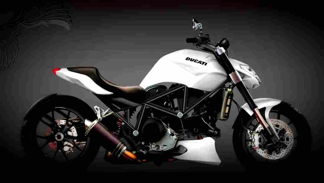 Ducati Diavel 2017 3 motorbike A4 Photo Print