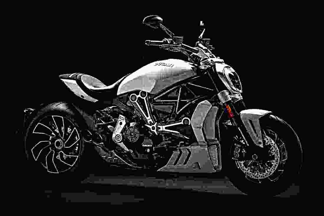 Ducati Diavel 2018 1 motorbike A4 Photo Print