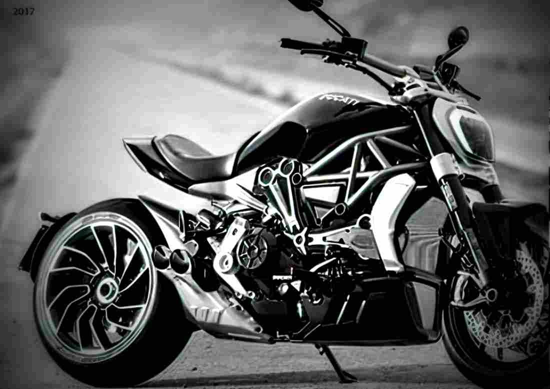 Ducati Diavel Carbon 2017 1 motorbike A4 Photo Print