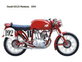 Ducati GS125 Marianna 1954 motorbike A4 Photo Print