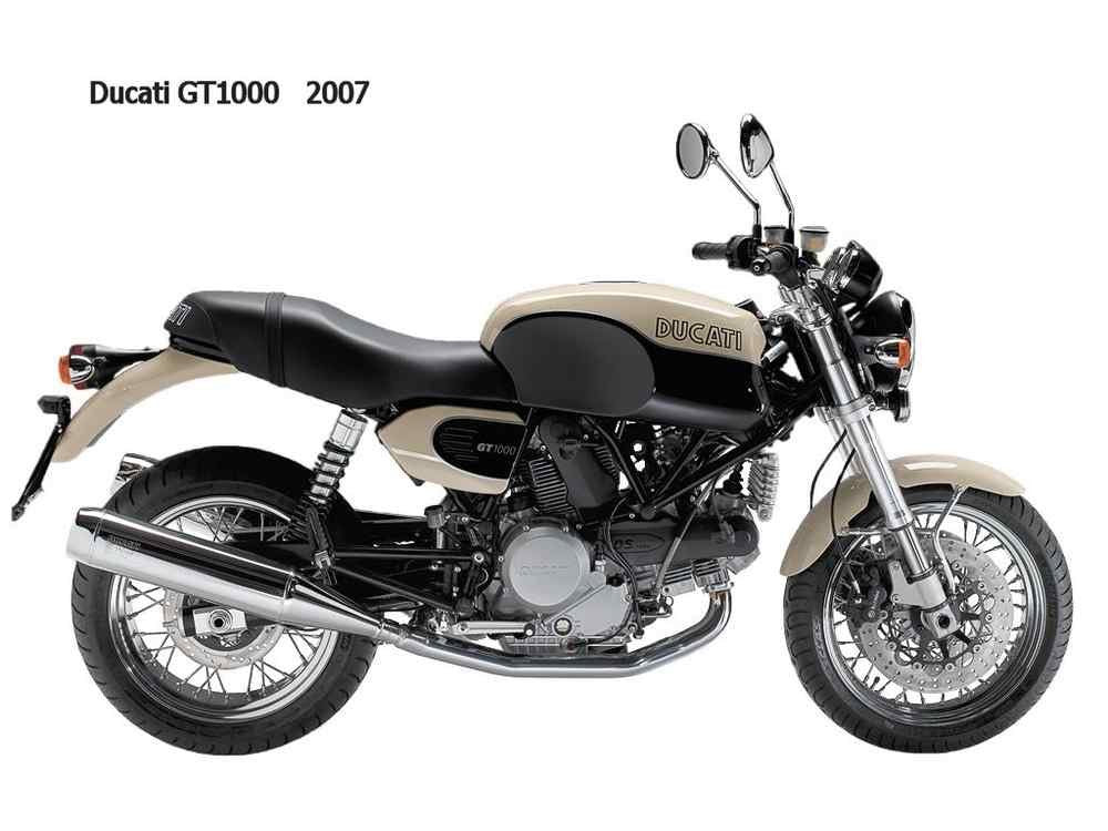 Ducati GT1000 2007 motorbike A4 Photo Print