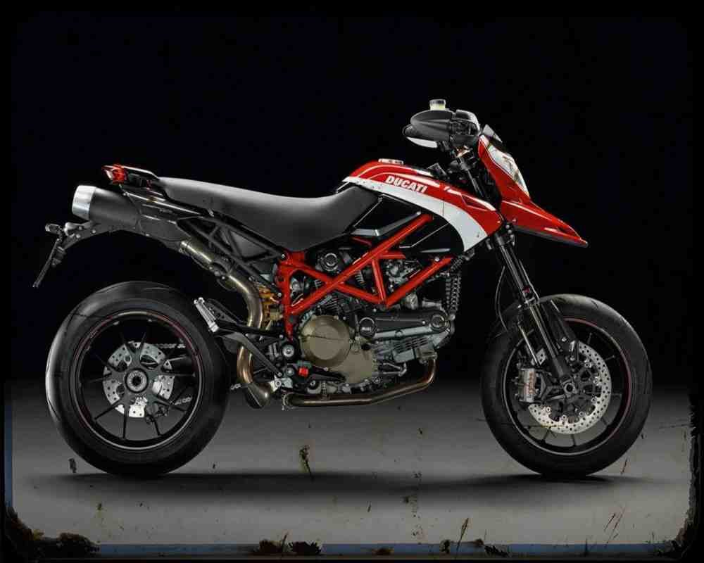 Ducati Hypermotard 12 Motorbike Vintage Aged A4 Photo Print
