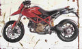 Ducati Hypermotard 2006 Aged Vintage A4 Photo Print