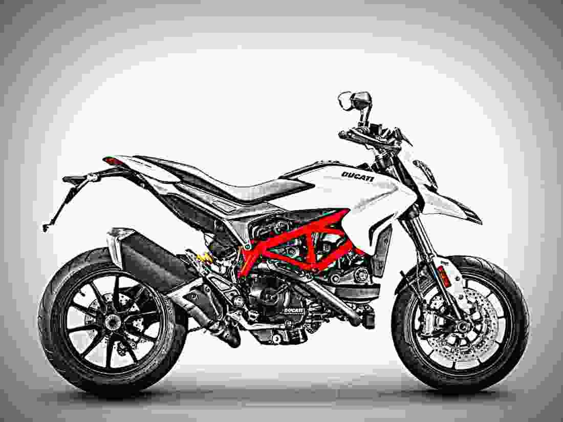 Ducati Hypermotard 939 2017 1 motorbike A4 Photo Print