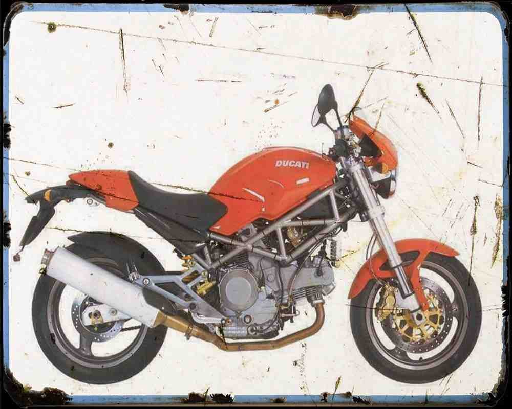 Ducati M1000S 03 3 Motorbike Vintage Aged A4 Photo Print